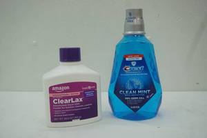 lot 56 image: ClearLax 26.9oz & Crest Mouthwash 1.5L (NEW Sealed Containers)