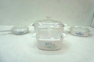 lot 90 image: Pyrex (2ct) & Corningware (2ct) Bakeware