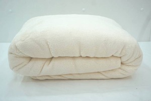 lot 109 image: Plush Blanket - Off White