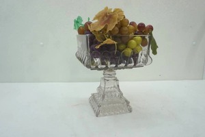lot 119 image: vintage fruit pedestal fruit bowl