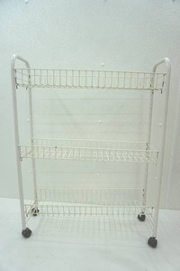 lot 125 image: 3-Tier Wire Rack on Wheels