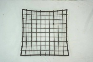 lot 207 image: Decorative Metal Mesh Basket 14 Square