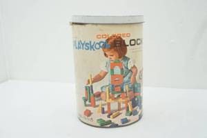 lot 250 image: Vintage Playskool Colored Blocks