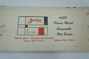 lot 259 image: Vintage Dinner Magic Convertible Hot Server