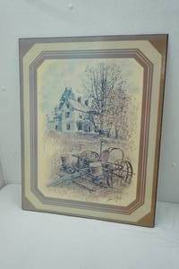 lot 266 image: Vintage 1978 Lew Stamm Wall Art