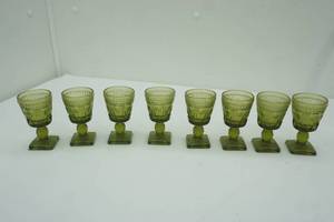 lot 311 image: Vintage mini Glass Goblets (8ct) 3.5 Tall