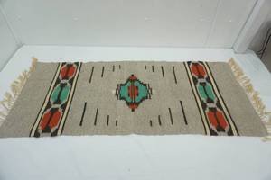 lot 313 image: Vintage Hand-Woven Table Runner 45x19