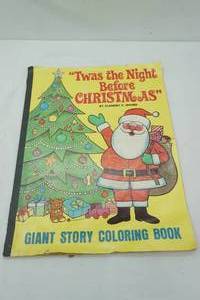 lot 323 image: 1974 22x17 Giant Story Coloring Book Twas the Night Before Christmas