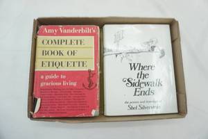 lot 337 image: 1954 Complete Book of Etiquette by Amy Vanderbilts & 1974 Where the Sidewalk Ends by Shel Silverstein
