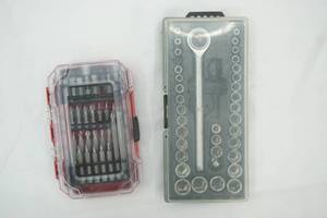 lot 401 image: Screwdriver Bit Kit & Socket set with Ratchet