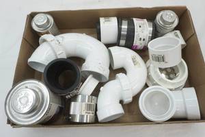 lot 424 image: Plumbing Hardware, PVC Cement, PVC Purple Primer, PVC Pipes