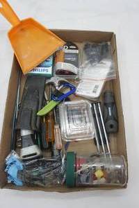 lot 439 image: Utility Knife, Performax Screwdriver and Bit Kit, Phillips Signal Lights (7443W) LED, Screwdrivers and more