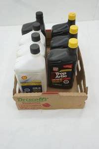 lot 448 image: Phillips 66 & Shell SAE 5W-30 Motor Oil (5 unopened 2 opened)