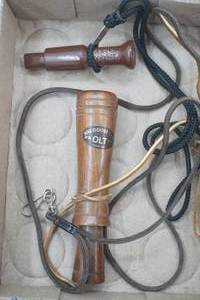 lot 547 image: P.S. OLT Co. 800 Goose Call & P.S. OLT No. G-7 Hawk
