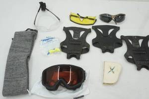 lot 562 image: Goggles, Gun Sock, Sunglasses, Safety Glasses, Ice Cleats, Vintage Nail Kit