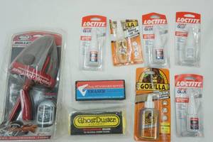 lot 571 image: Wheel Polishing Tool, Erasers, Super Glue, Gorilla Glue