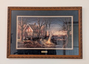 lot 143 image: LR - Terry Redlin Limited Edition Framed Print Autumn Evening