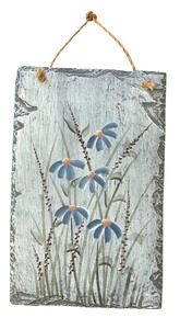 lot 107R image: BR - Interior Accents Wildflower Collection Slate Wall Plaque