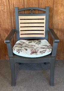 lot 124A image: P - Patio Armchair with Slatted Back