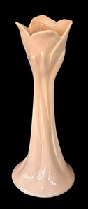 lot 130R image: P - Vintage Pink Tulip Ceramic Vase