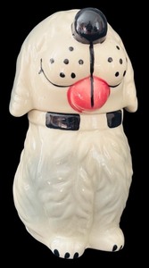 lot 182H image: FLR - Vintage McCoy Sheepdog Cookie Jar 8 Inch Ceramic