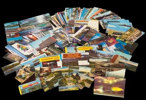 lot 185H image: FLR - Large Lot of Vintage US Postcards Assorted Scenic and Landmark Views