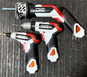 lot 234H image: GS - Black & Decker VPX Set 2 Cordless Drills and Reciprocating Saw with Chargers