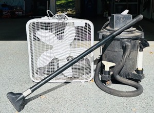 lot 295H image: G - Sears Craftsman 68 Gallon WetDry Vac with AeroSpeed Box Fan