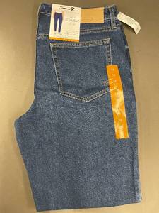 lot 30 image: Seven 7 Slim Straight Jean Size 12 High Rise Blue Denim