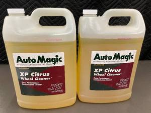 lot 34 image: 2 Bottles Auto Magic XP Citrus Wheel Cleaner 1 Gallon Each
