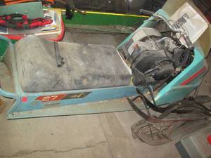 Vintage Johnson Snowmobile