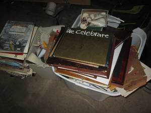 lot 85 image: Lot of vintage and collector books, magazines, shoes and more