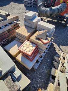 lot 39 image: Pallet of Concrete Blocks and Decorative Pavers
