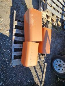 lot 43 image: Set of 3 Rectangular Clay Chimney Flue Tiles