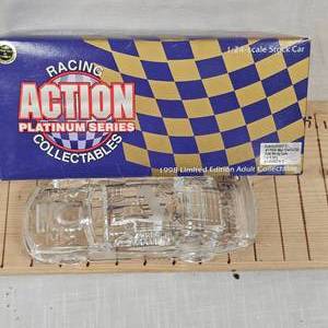 lot 25 image: 124 Dale Earnhardt Jr Glass Car-Rare Crystal