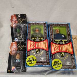 lot 34 image: 4-Jesse Ventura Action Figure