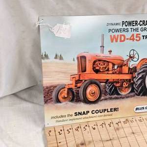 lot 120 image: 16x12 Allis WD-45 Metal Sign