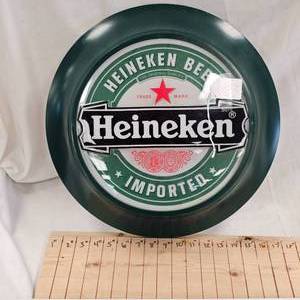 lot 133 image: 17 Inch Round Heineken Beer Sign
