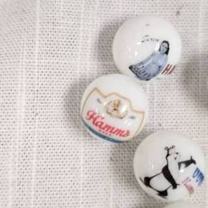 lot 152 image: Set of 15 Hamms Beer Marbles, all different
