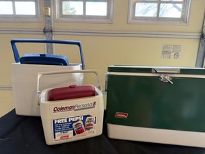 lot 129 image: Collection of Coleman Coolers for Your Needs