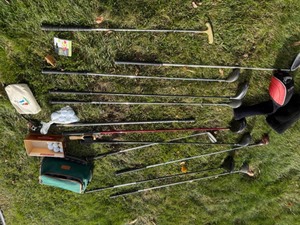 lot 119 image: Variety of Golf Clubs & Balls