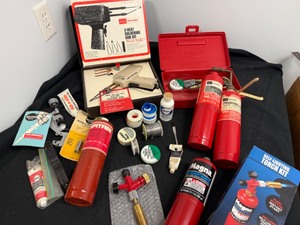 lot 123 image: Craftsmen Soldering Kit, Torch With Supplies