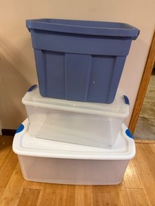 lot 147 image: Collection of Storage Bins With Covers