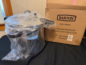 lot 55 image: Brand New Barton Aluminum Pressure Canner 22 Quart
