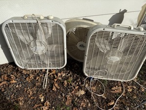 lot 71 image: Three Lasko Practical Fans