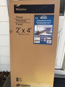 lot 38 image: Sealed in Box Metalux Prismatic LED Panel With Flex