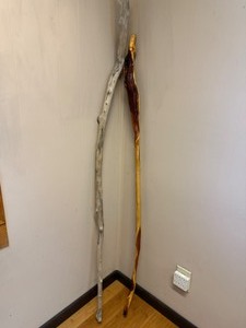 lot 54 image: Attractive Wooden Walking Sticks