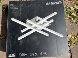 lot 33 image: Never Installed Artika Grid Light Fixture