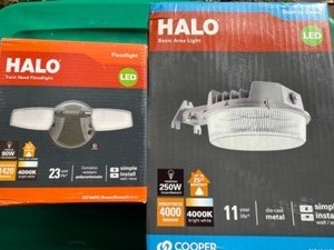 lot 35 image: Halo Outdoor Area Light & Floodlight