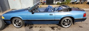1989 Blue Ford Mustang Convertible